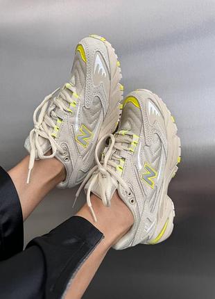 Кроссовки женские new balance 725| «beige / yellow” premium