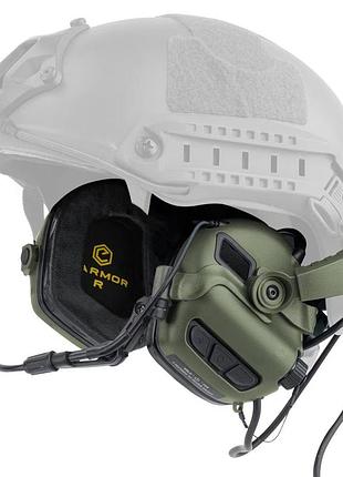 Наушники активные earmor m32x mark4 milpro green с гарнитурой (военная версия)