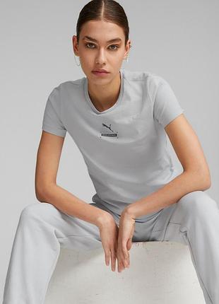 Жіноча ніжно блакитна футболка від puma