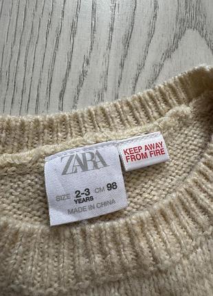 Кофта zara на дівчинку 3 роки 3