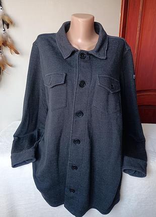 Рубашка с мериносовой шерстью 
черная super.natural xl/xxl размер