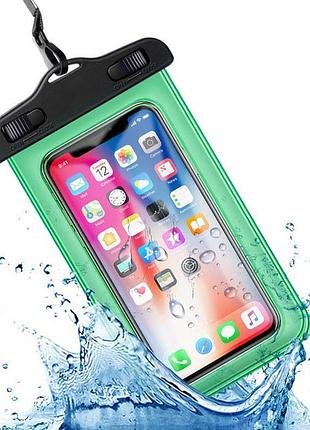 Водонепроницаемый чехол / кейс для телефона универсальный alitek green