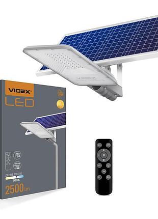 Світлодіодний вуличний ліхтар автономний videx 30w 5000k