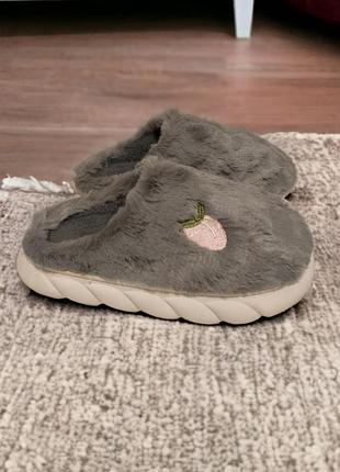 Домашние тапочки женские sweet peach (1424-36-37) серый no brand 36