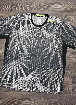 Футболка adidas d4t heat.rdy plant pattern gym workout