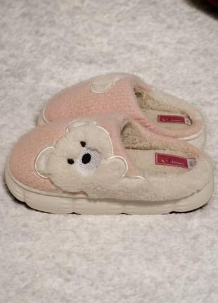 Домашние тапочки женские cute bear (1427-40-41) розовый 40 no brand