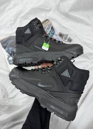 Чоловічі кросівки nike zoom acg black gore tex🖤