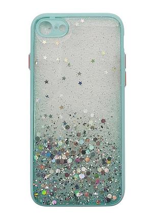 Чохол із блискітками та захистом камери для apple iphone 7/8, se 2020 mint