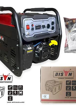 2.8 квт бензиновый однофазный генератор bison mt 5500w портативный электрогенератор