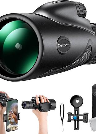 Монокулярний телескоп k&f concept 8-32x50 hd з безперервним збільшенням та кріпленням для мобільного телефону