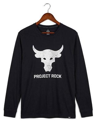 Лонгслів under armour project rock оригінал xl (свіжа колекція дуейна «скелі» джонсона) чорний