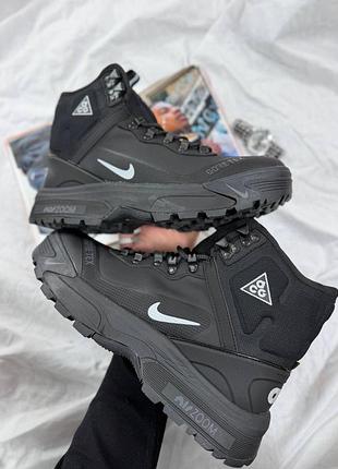 Чоловічі кросівки nike zoom acg black gore tex🖤
