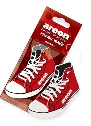 Ароматизатор на дзеркало сухий areon wave fresh лист кеди "cherry"