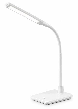 Настільна led лампа livarno home, біла, сенсорна, 4 рівні яскравості, 4000 к