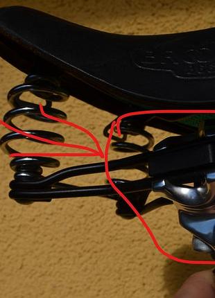 Brooks b66 велосидло+усиление с оффсетом+адаптер 7