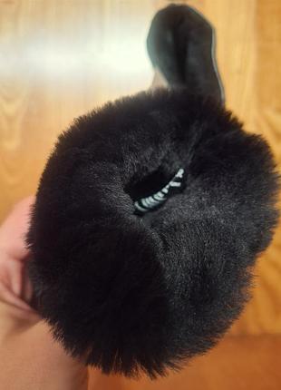 Зимние варежки из натуральной дубленой кожи и овчины от бренда furs forever. новые 3
