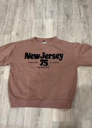 Утеплений світшот zara «new jersey 75», 140 см (9-10 років)