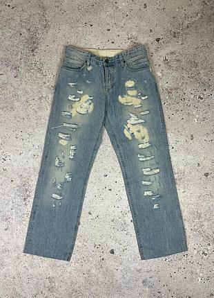 Рідкісні вінтажні джинси d&g dolce & gabbana very rare distressed denim 90s/00s
