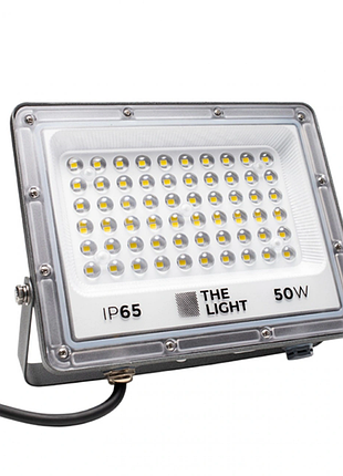 Светодиодный прожектор 50w the light tl 4203 gr 6500k 6000lm 220v
