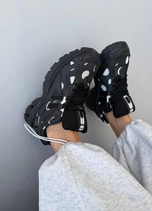 Кроссовки женские new balance 1906 | polka dot black &amp; white premium