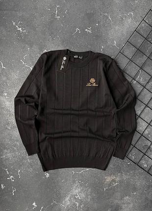 Чоловіча кофта loro piana в чорному кольорі