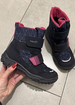Зимові черевики superfit gore-tex р.31, 20,5 см, утеплені