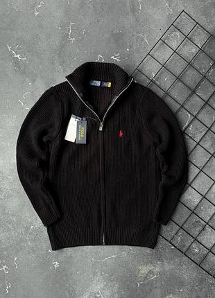 Чоловіча кофта polo ralph lauren в чорному кольорі
