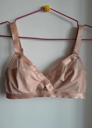 36-38р. пудровый бюст бралетт h&m 2