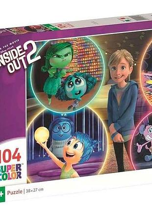 Пазли 104ел. емоції головної героїні думки навиворіт disney тм clementoni