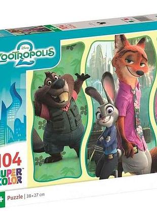 Пазли 104ел. зоотрополіс disney тм clementoni