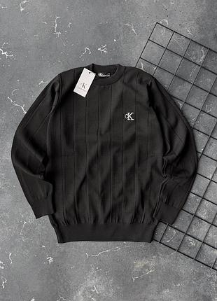 Чоловічий світшот calvin klein в чорному кольорі