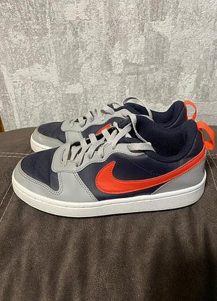 Кросівки nike сірі з помаранчевим 2
