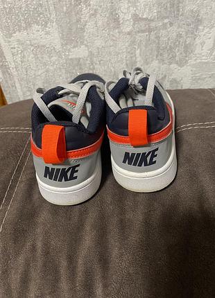 Кросівки nike сірі з помаранчевим 4