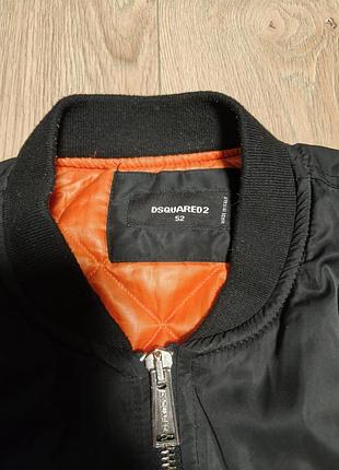 Куртка чоловіча dsquared2 бомбер чорний 4
