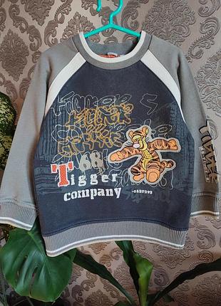 Теплий світшот/байка disney tigger (тигр) з начісом