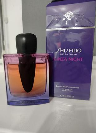 Shiseido ginza night edp intense, оригинал, остаток 80 мл
