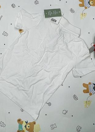 Белое поло h&amp;m 6-8 лет 2