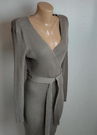 Акция 1+1 = 3 красивого платья в рубчик h&amp;m выскоза 3