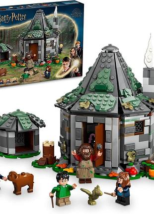 Lego конструктор harry potter / гарри поттер хижина хагрида: неожиданный визит фэнтезийный домик 896 деталей (76428)