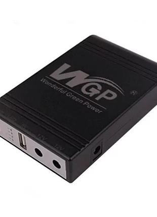 Mini ups wgp power bank для бесперебойной работы роутера wgp 10400mah 5-12v (xk-wgp-10400) черный