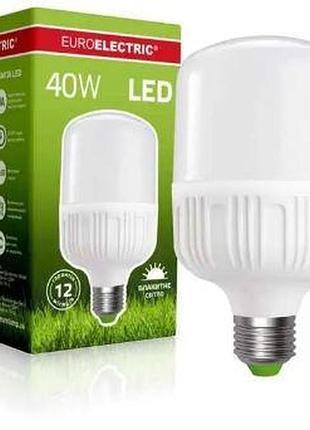 Лампа светодиодная euroelectric 40w e27 6500k