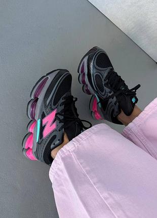 Кроссовки женские new balance 2000 | black / pink / blue premium