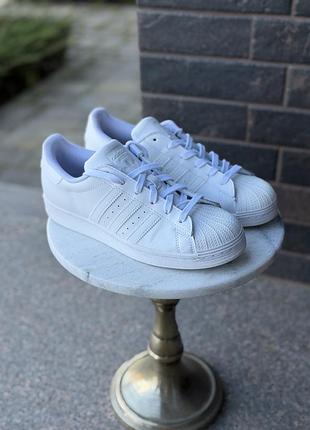 Шкіряні кросівки adidas superstar j (ef5399) оригінал / розмір 38.5 (24.5 см)