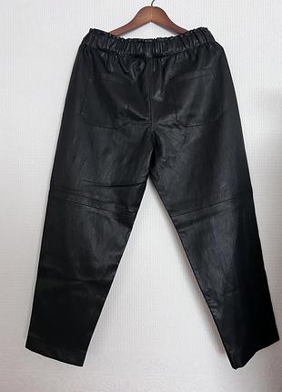 Штани zara з ефектом шкіри 3