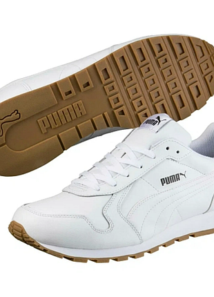 Кросівки чоловічі puma st runner full l білі шкіряні 43 45 оригінал