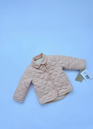 Стильна стьобана куртка mamas & papas для дівчинки, 6-9 міс.