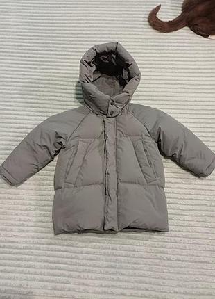 Зимний пуховик zara kids, размер 98
