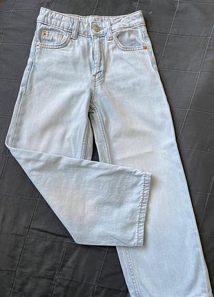 Джинси жіночі zara широкі, блакитні