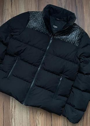 Мужская куртка, пуховик fendi puffer jacket, размер м, италия