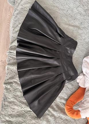 Шкіряна спідниця topshop